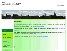 Tablet Screenshot of champdray.net